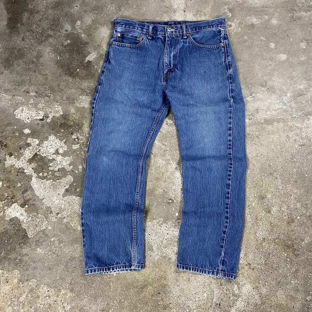 Levi's 550 Jeans Size 35x30 Blue Denim Medium Wash Classic Straight Leg Fit